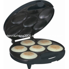 6-Portions Arepa Maker-Electric Non Stick Surface 6 Portion - Make Professional Arepas & Empanadas